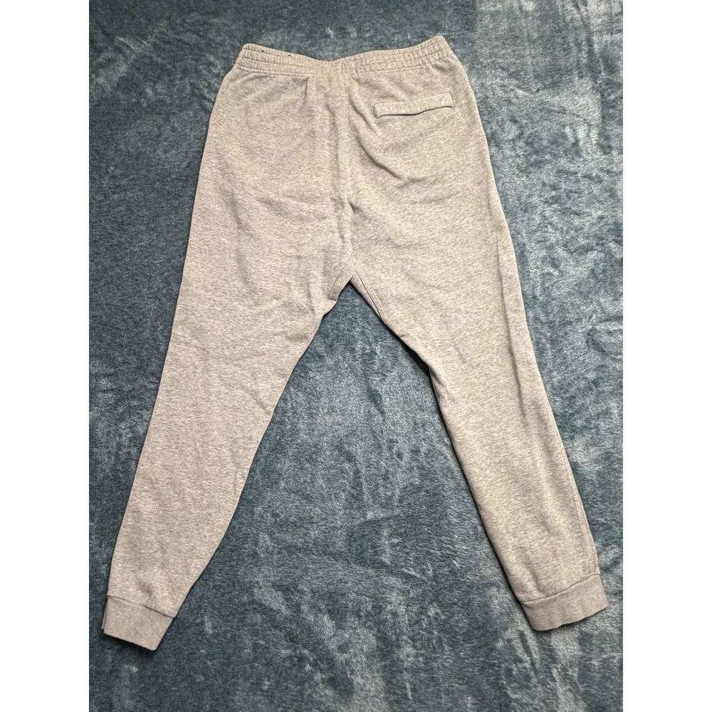 Nike Mens Jogger Sweatpants Size M Gray Fleece Cuffed Pockets